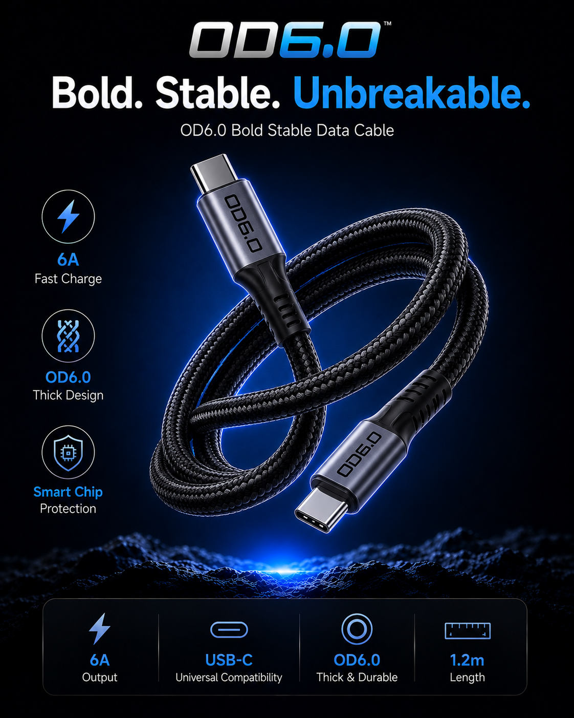 OD6.0 Bold Stable Data Cable Collection